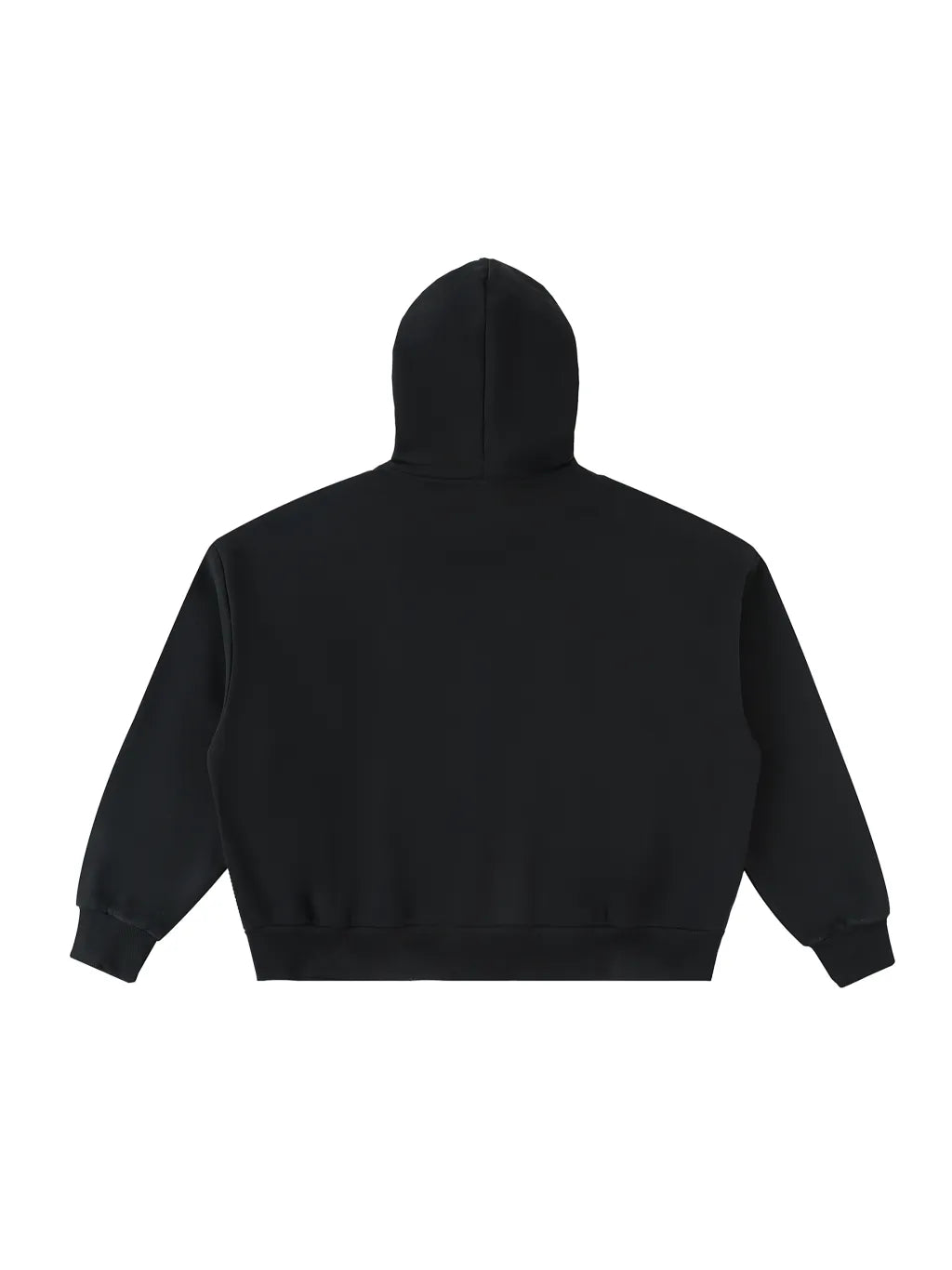 LUXURY TERMINAL - Fleeced Full-Zip Boxy Hoodie