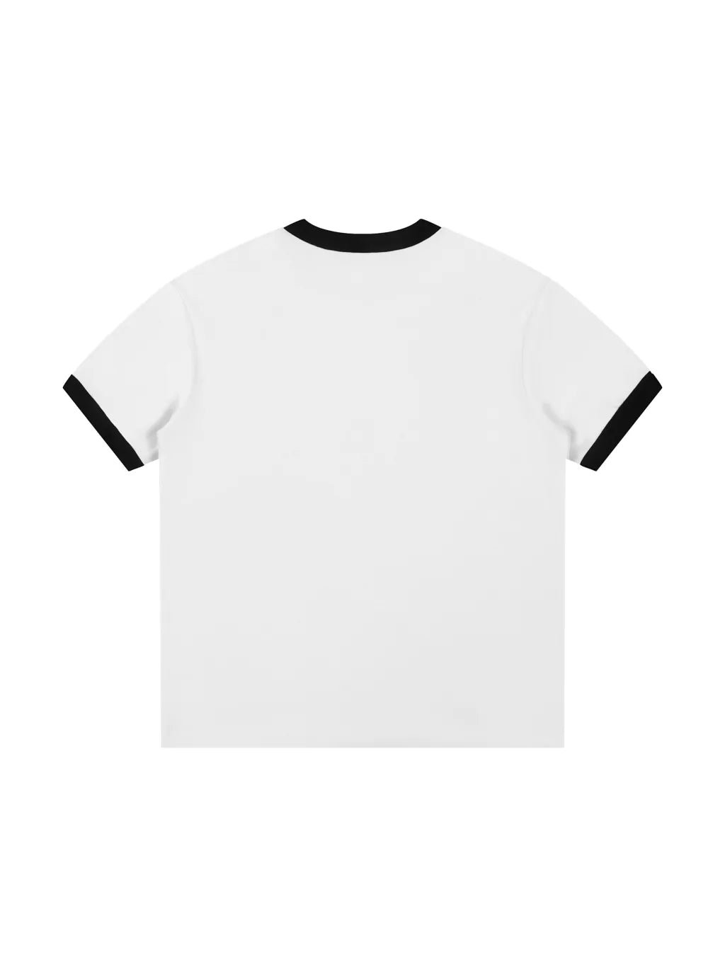 LUXURY TERMINAL - Contrast Edge Ribbed Crewneck T-Shirt