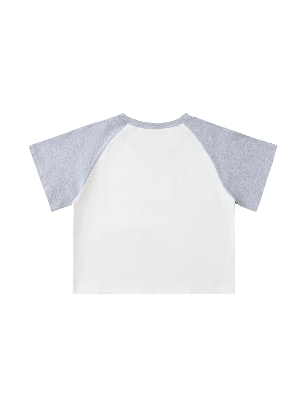 LUXURY TERMINAL - Color-Blocked Raglan Sleeve Crop Top