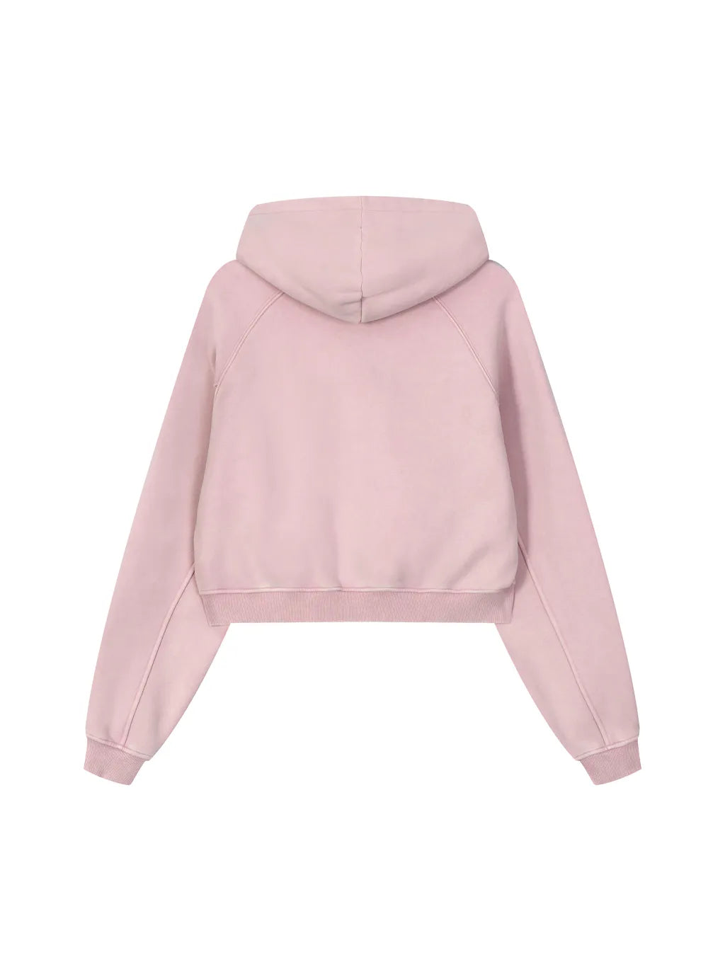 LUXURY TERMINAL - Snow Washed Cropped Hoodie
