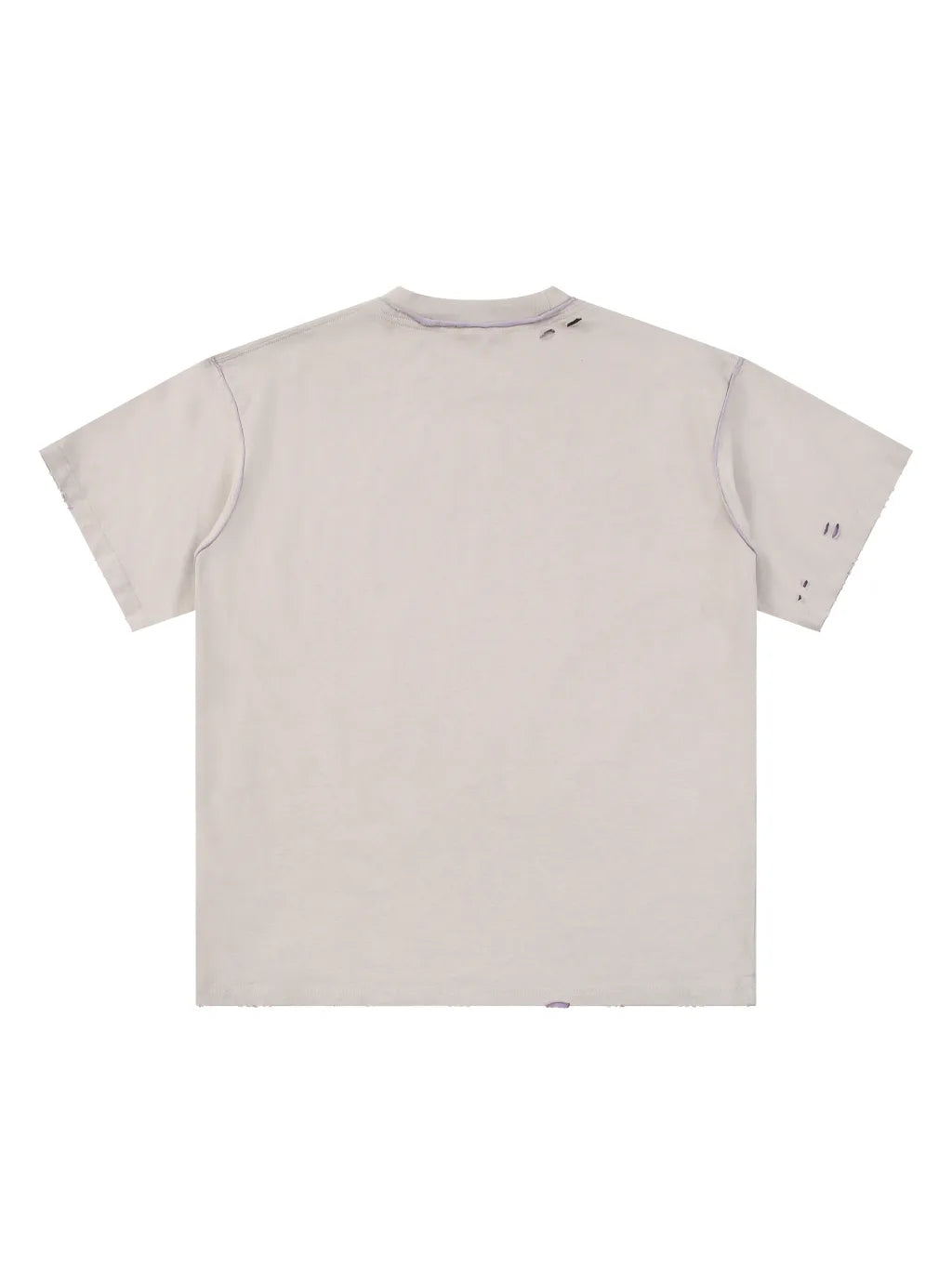 LUXURY TERMINAL - Hand-frayed Reversible T-shirt