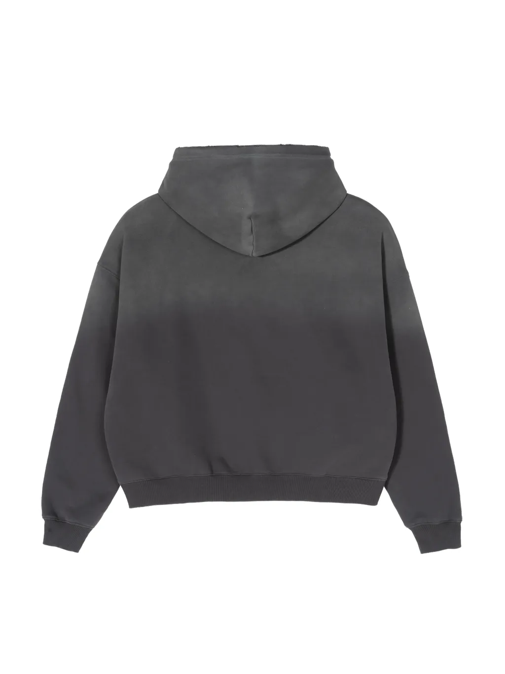 LUXURY TERMINAL - Frayed Sunfade Boxy Fleece Hoodie