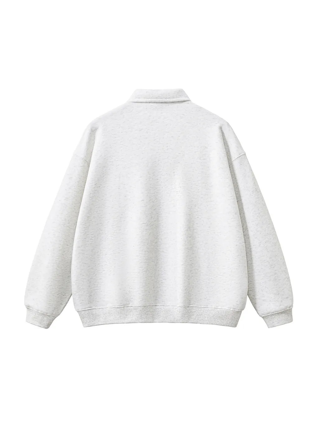 LUXURY TERMINAL - Heavyweight Polo-Collar Sweatshirt