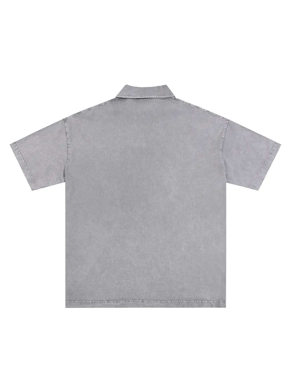 LUXURY TERMINAL - Heavyweight Snow-Washed Polo T-Shirt