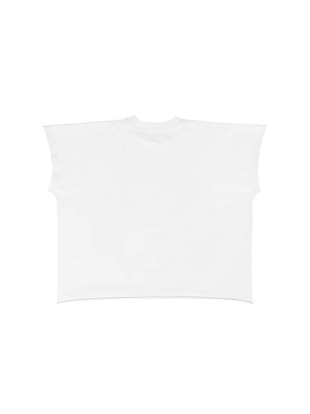 LUXURY TERMINAL - Raw Edge Boxy Non-Shrink T-Shirt