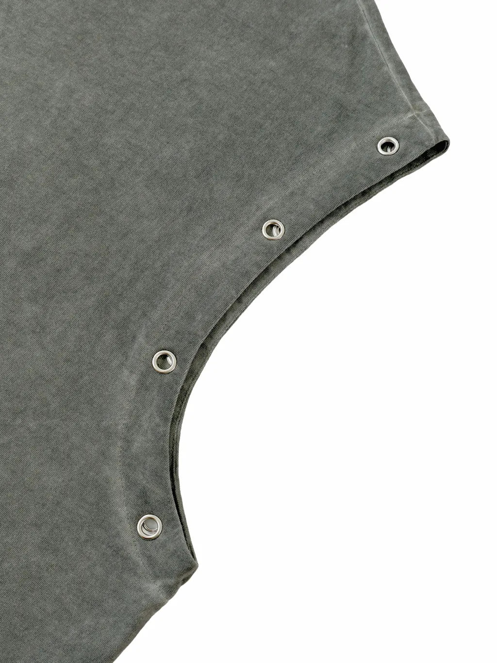 LUXURY TERMINAL - Distressed Grommet Eyelet Tank Top