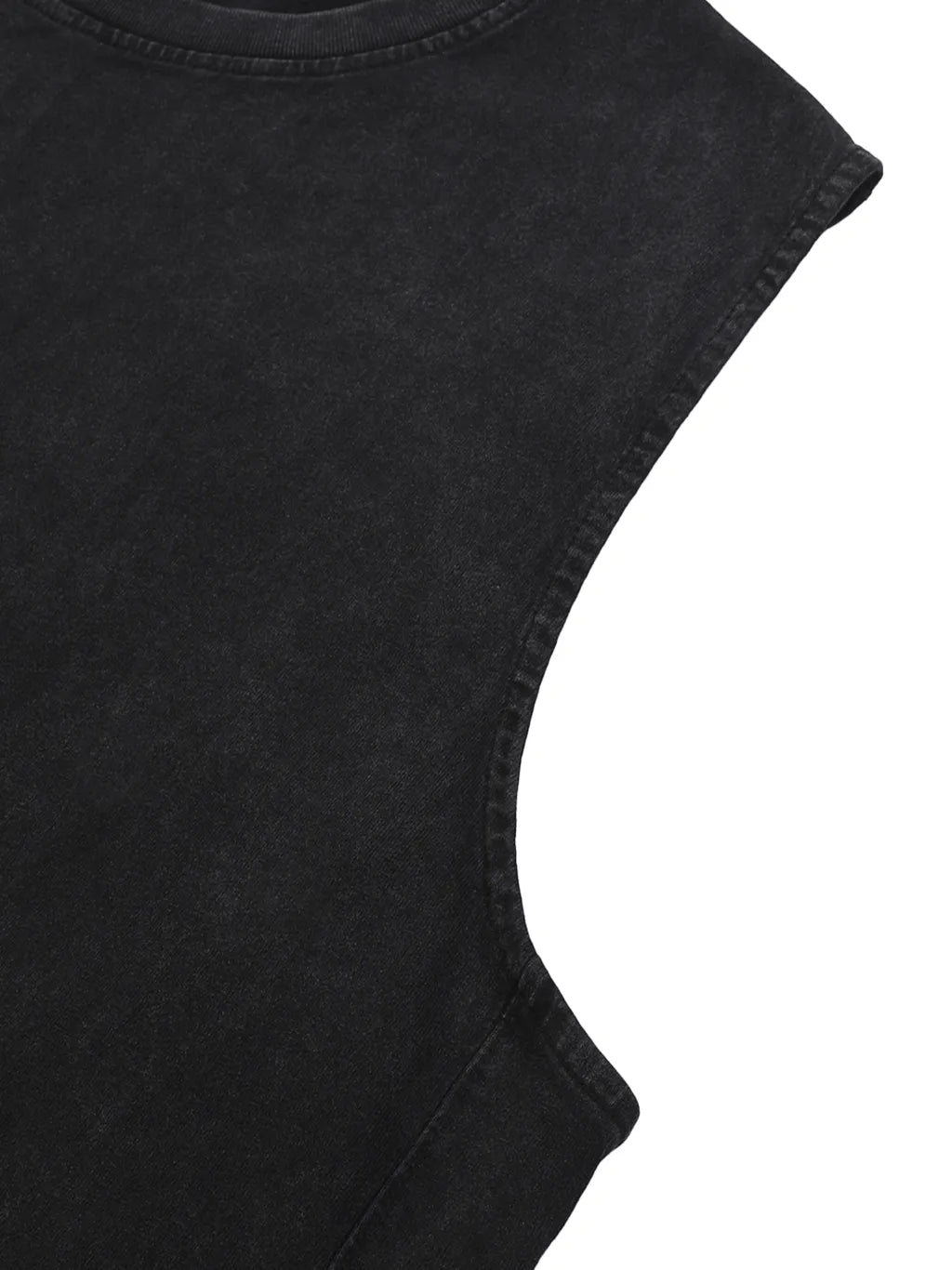 LUXURY TERMINAL - Snow Washed Raw-Hem Tank Top