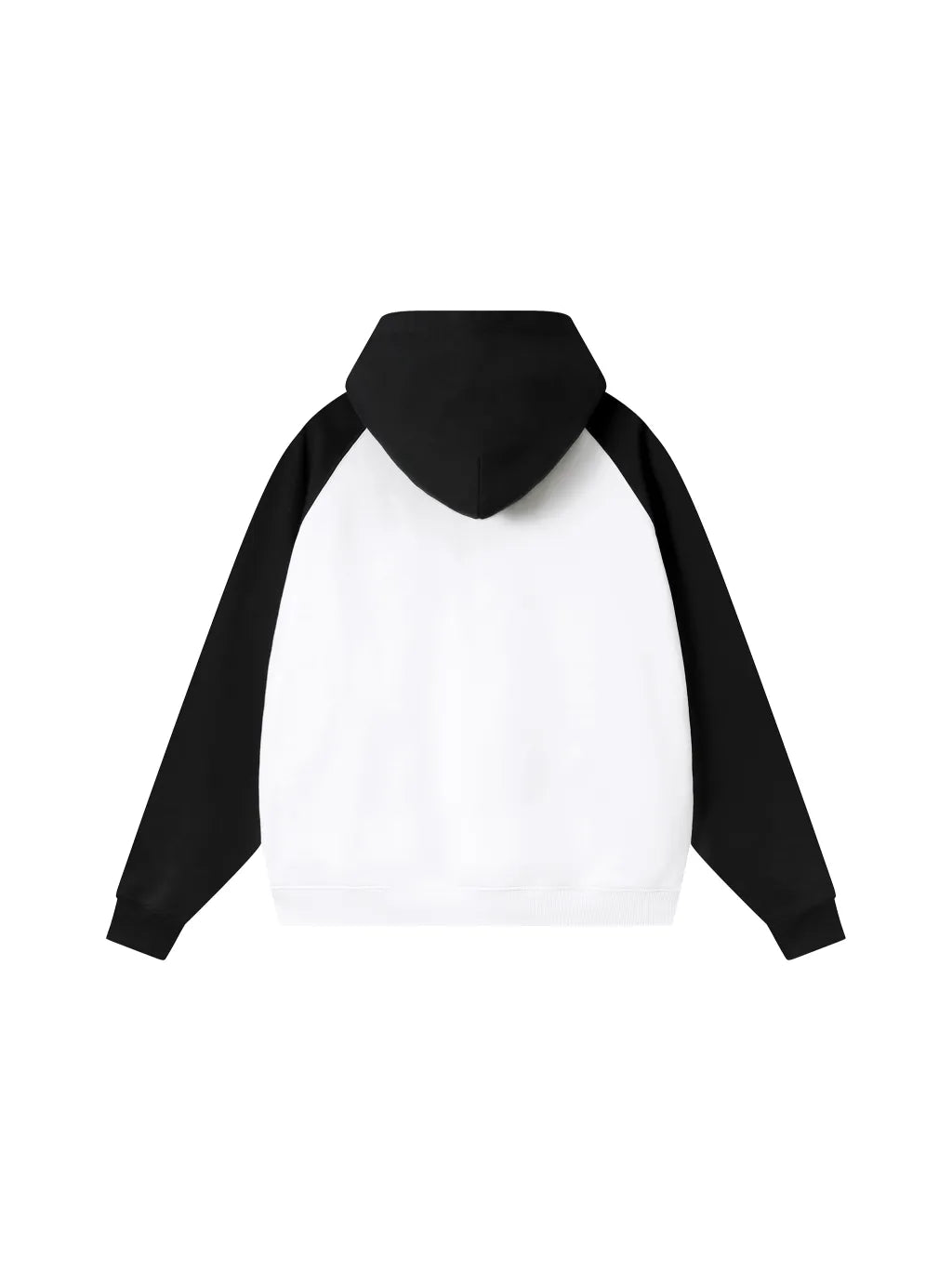 LUXURY TERMINAL - Color-Block Raglan Sleeve Hoodie