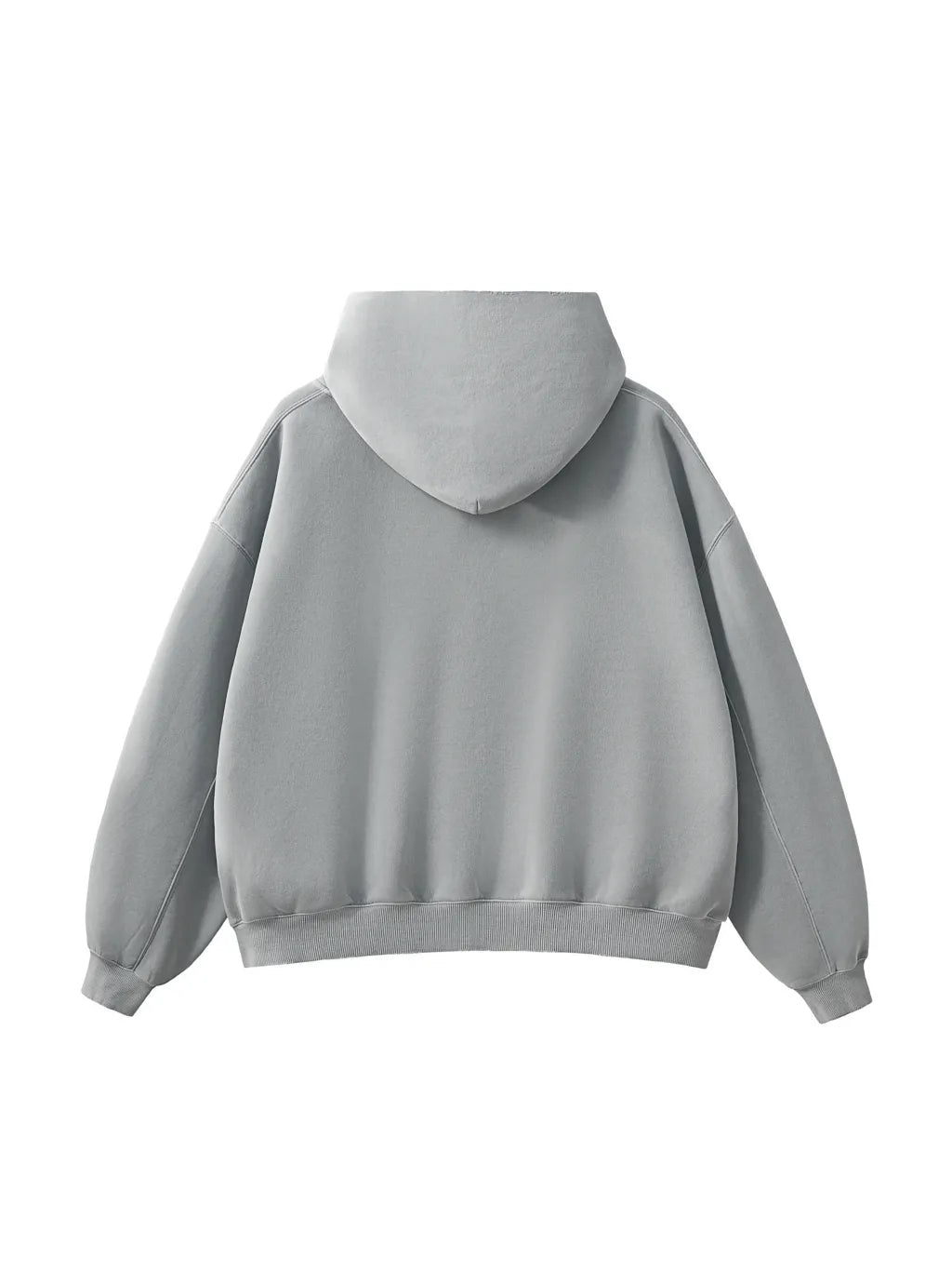 LUXURY TERMINAL - Frayed Enzyme Washed Fleece Hoodie
