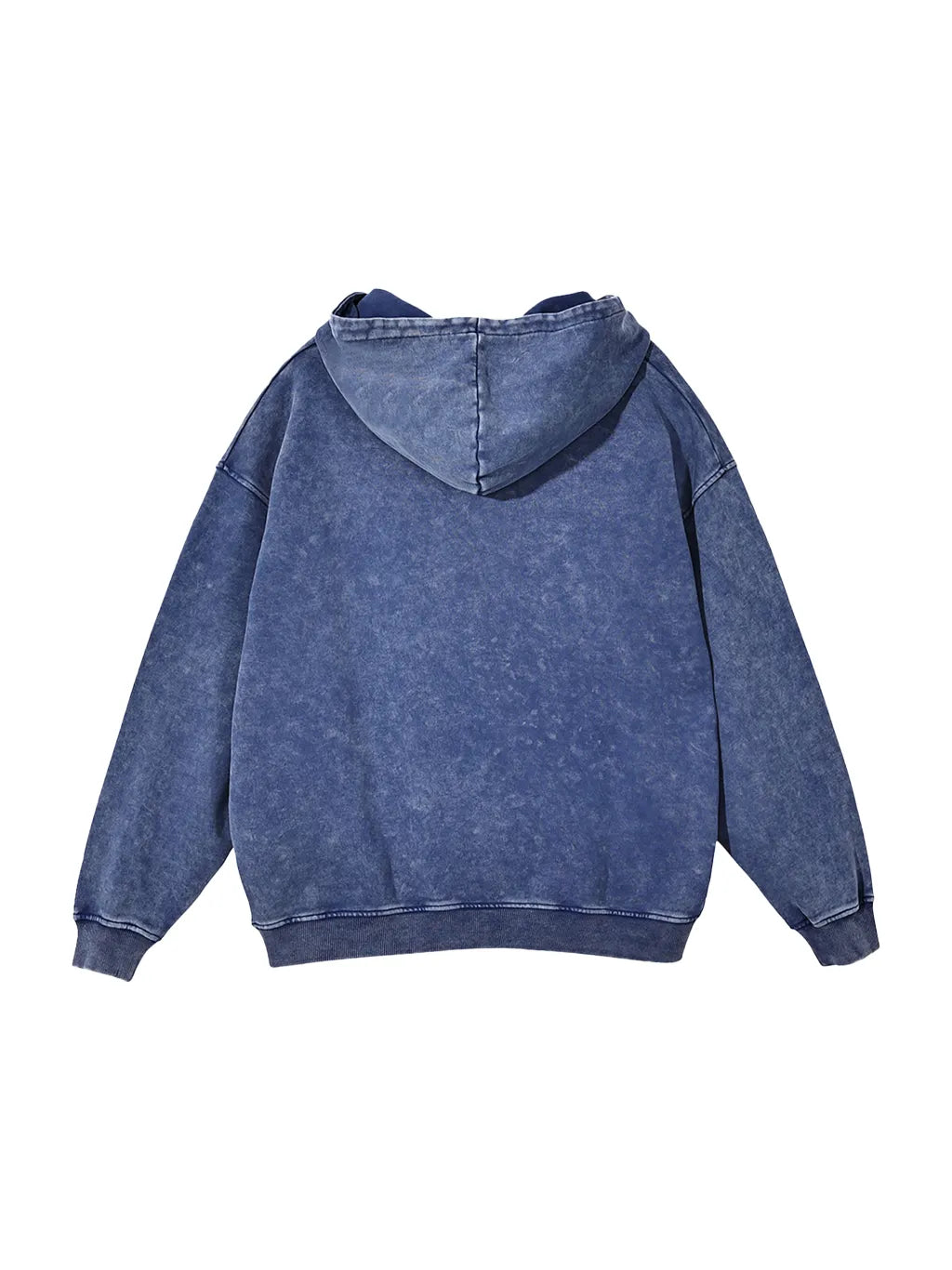 LUXURY TERMINAL - Snow Washed Loose Cotton Hoodie