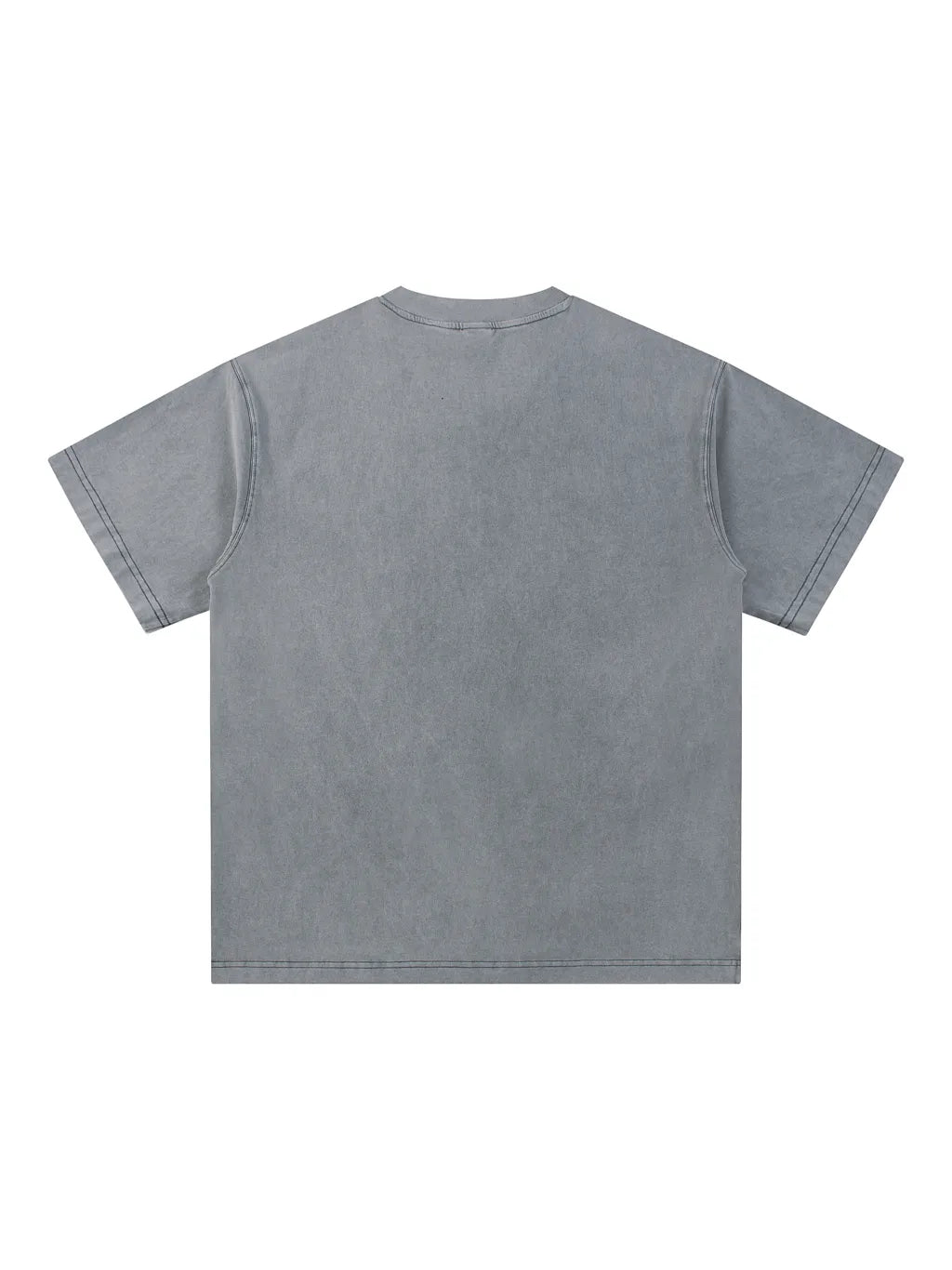 LUXURY TERMINAL - Snow Washed V-Neck Cotton T-Shirt