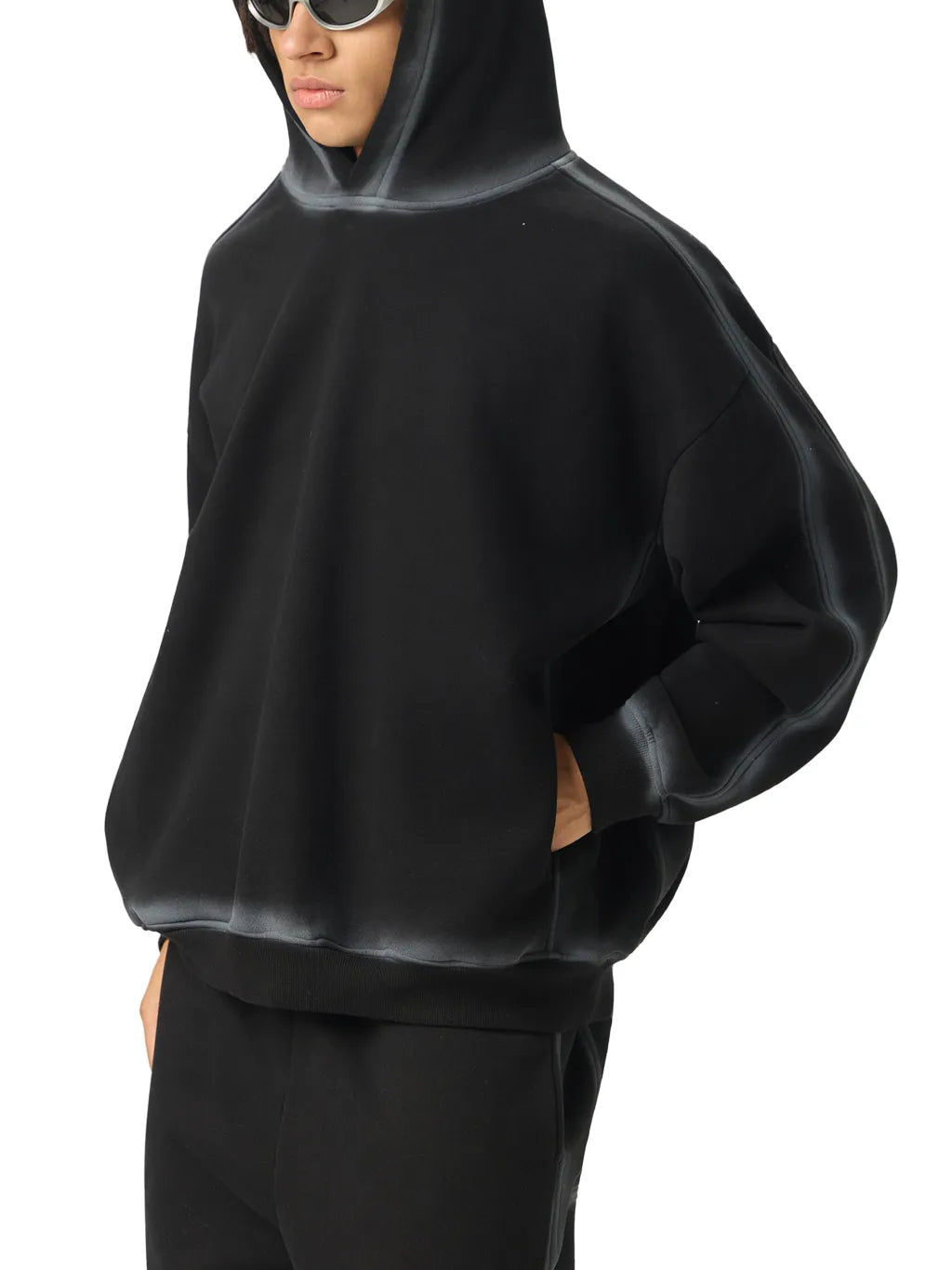 LUXURY TERMINAL - Sunfaded Edge Fleece Hoodie