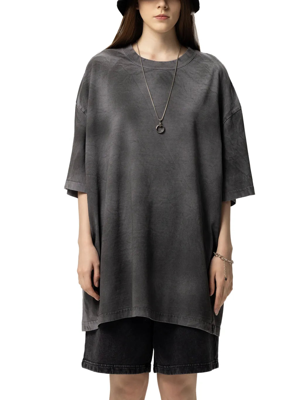 LUXURY TERMINAL - Dirty Washed Loose T-Shirt