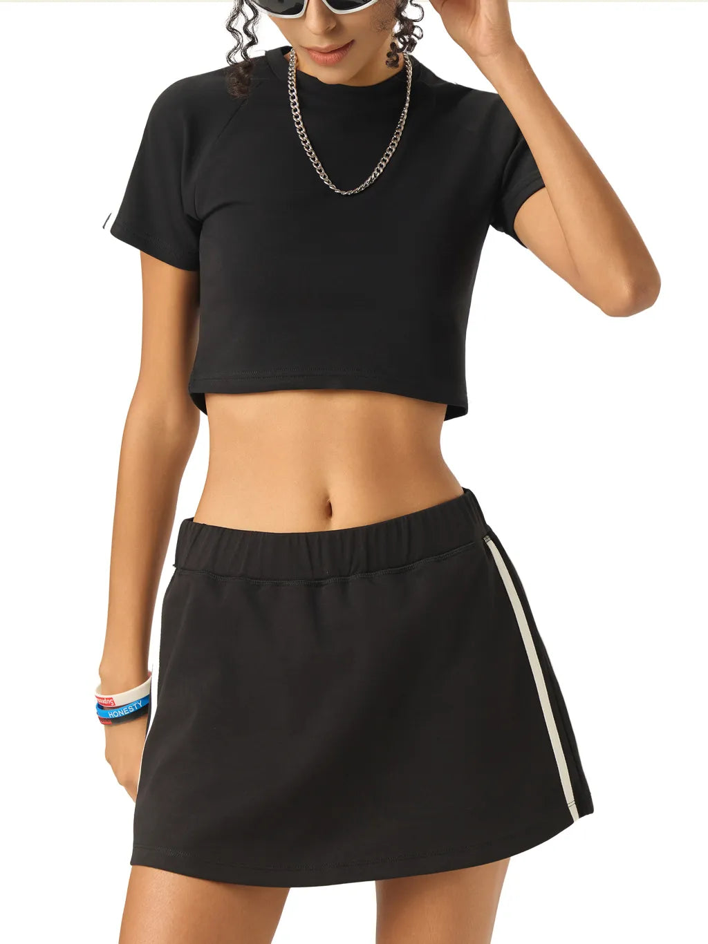 LUXURY TERMINAL - Taped Cooling Performance Crop Top