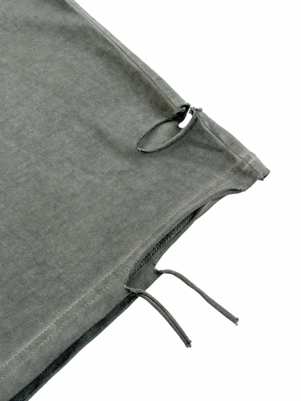 LUXURY TERMINAL - Distressed Grommet Eyelet Tank Top