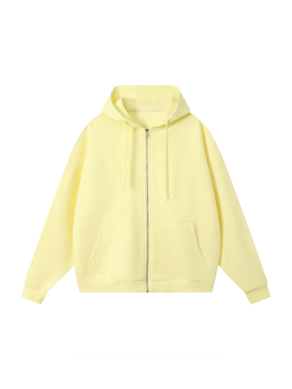 LUXURY TERMINAL - Drop-Shoulder Zip Up Hoodie