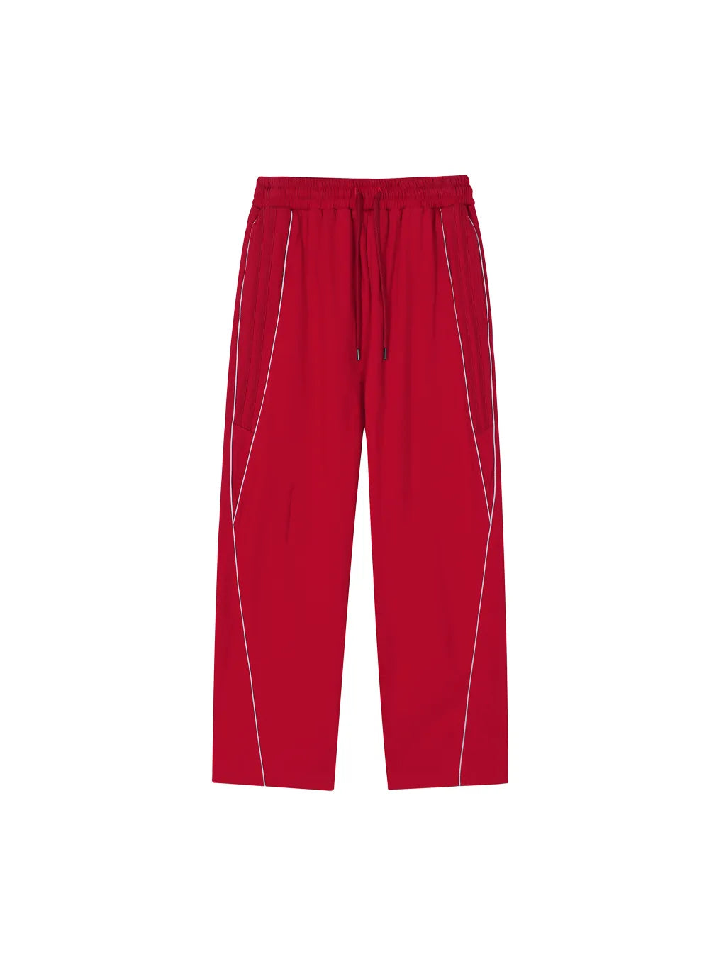 LUXURY TERMINAL - Reflection Striped Straight-Leg Sweatpants