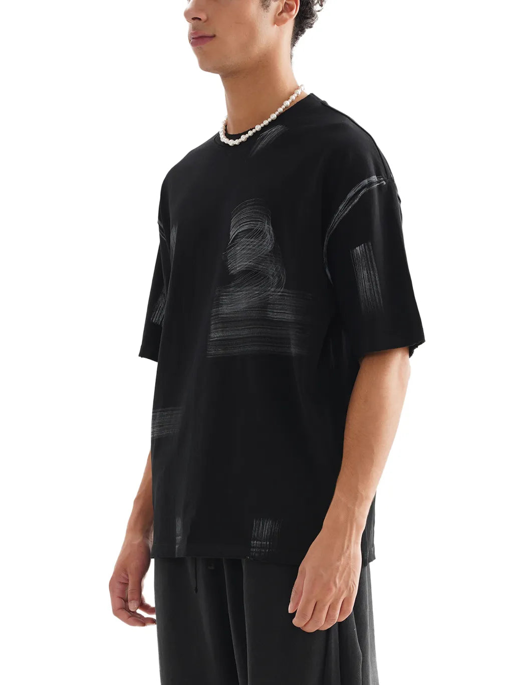 LUXURY TERMINAL - Hand Brushed Cotton T-Shirt