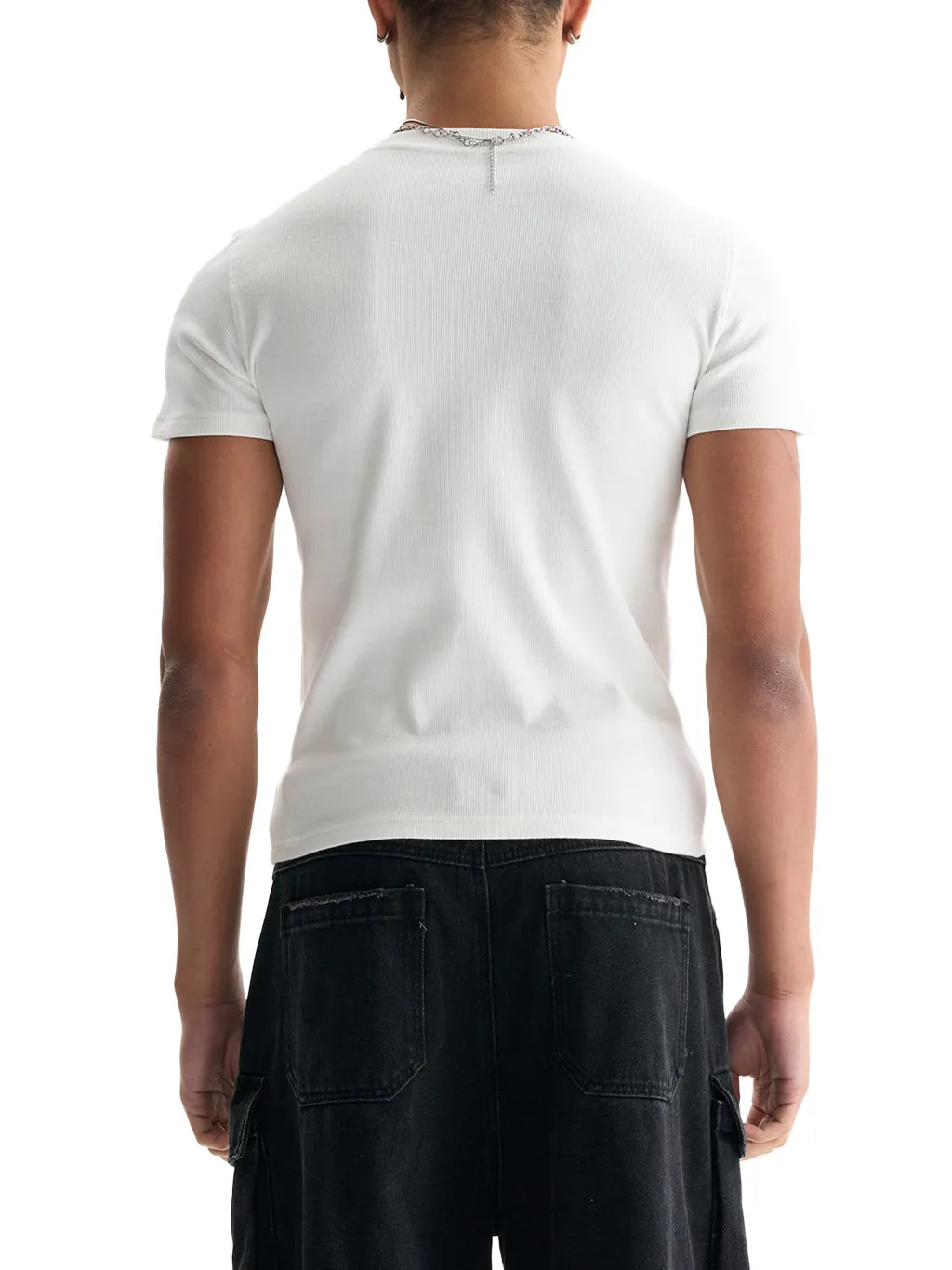 LUXURY TERMINAL - Men's Bodycon Ribbed Crop Top