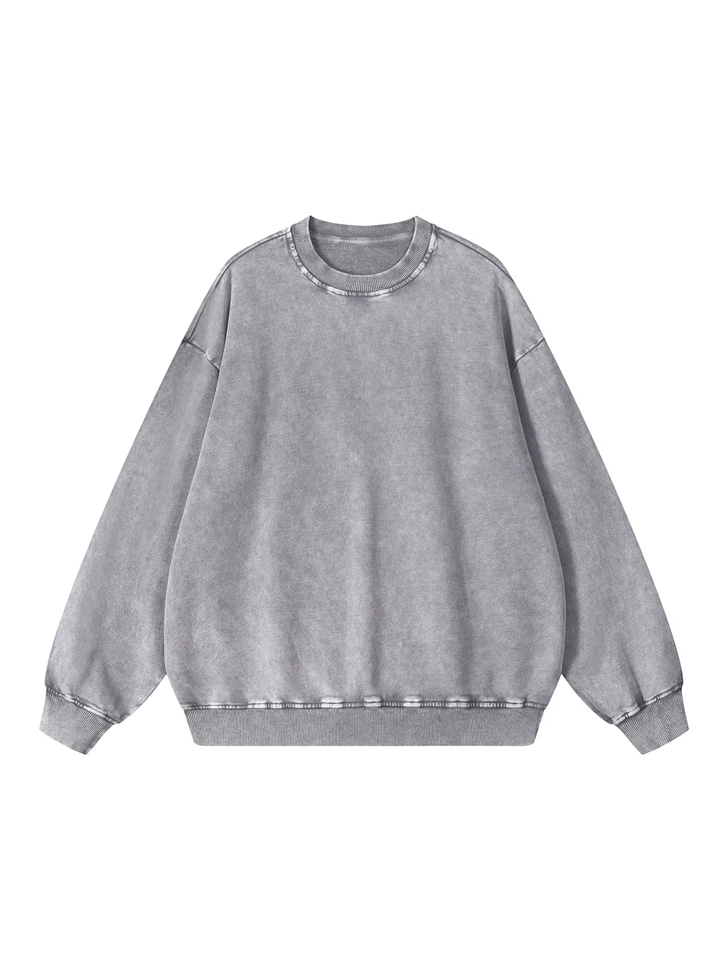 LUXURY TERMINAL - Snow Washed Oversized Sweatshirt