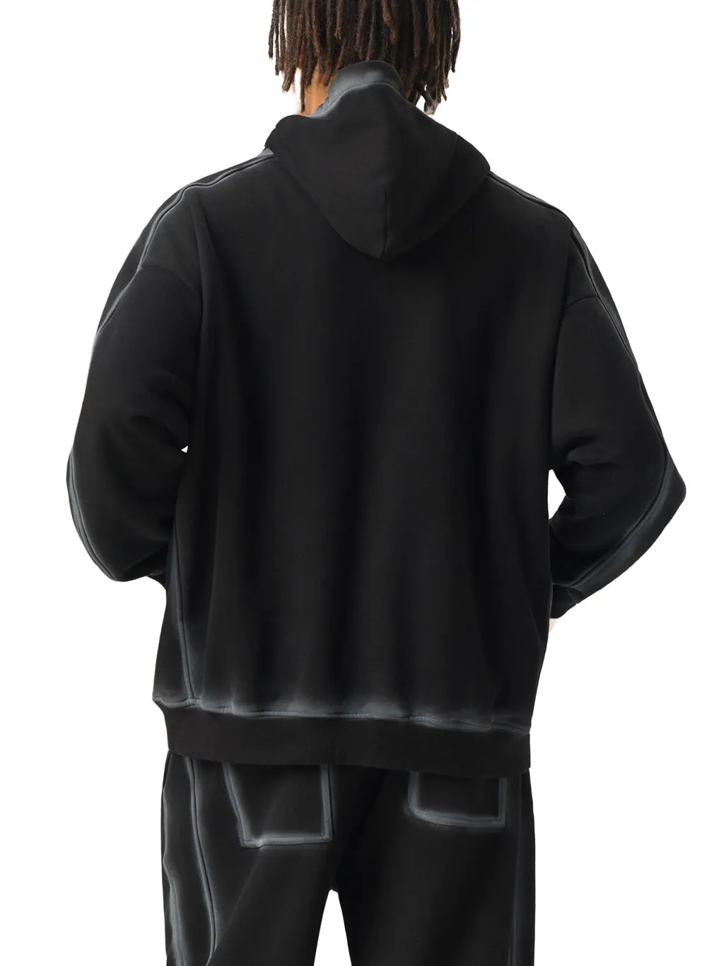 LUXURY TERMINAL - Sunfaded Edge Fleece Hoodie