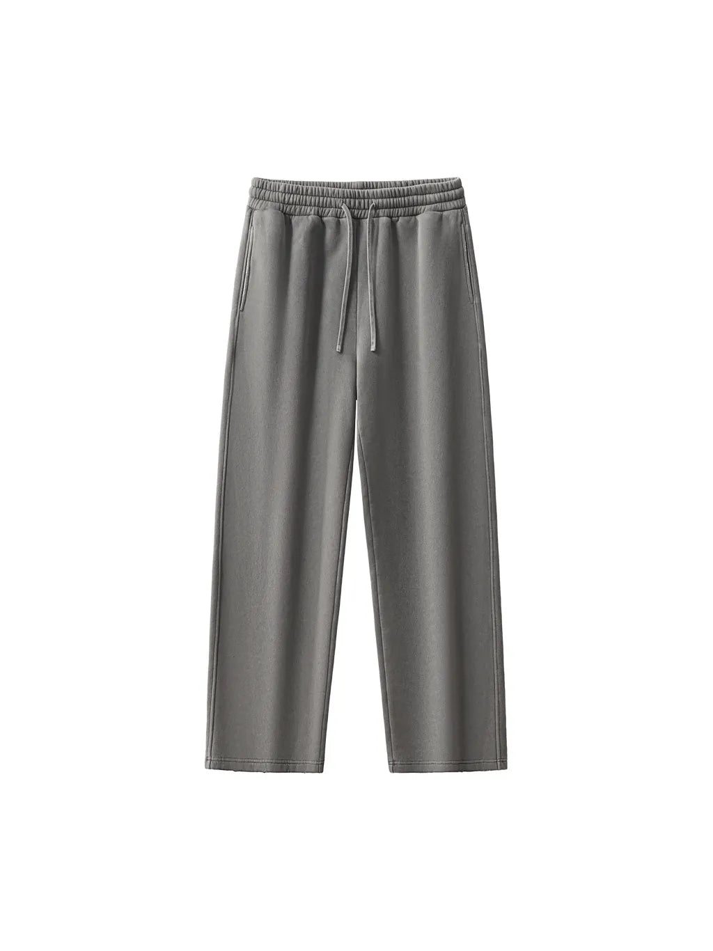 LUXURY TERMINAL - Frayed Enzyme Washed Fleece Sweatpants