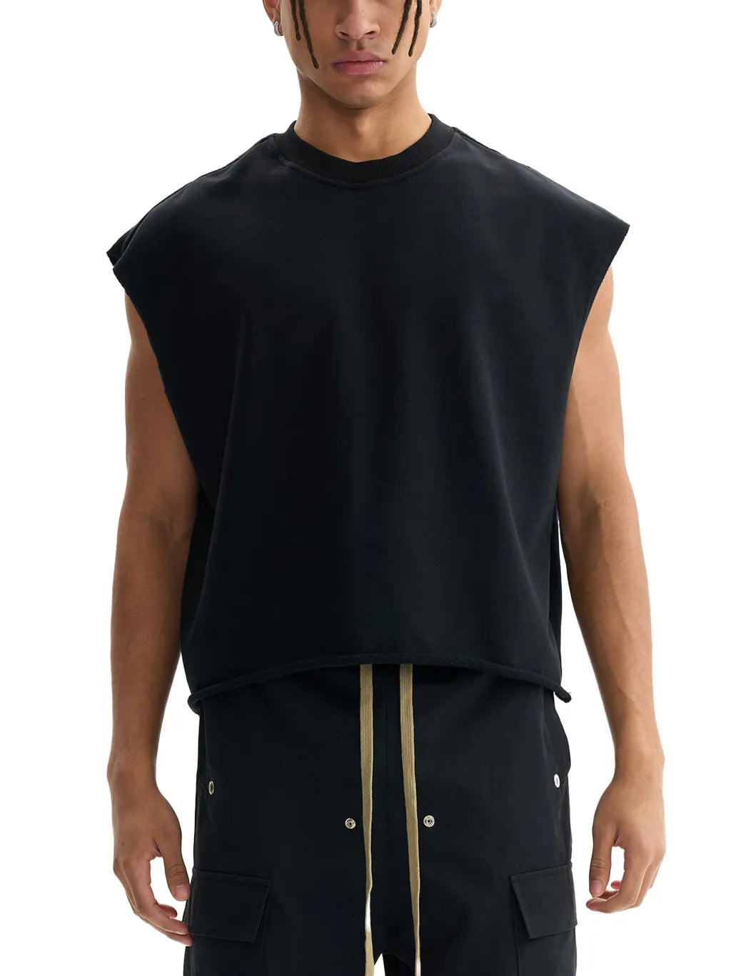 LUXURY TERMINAL - French Terry Boxy Tank Top