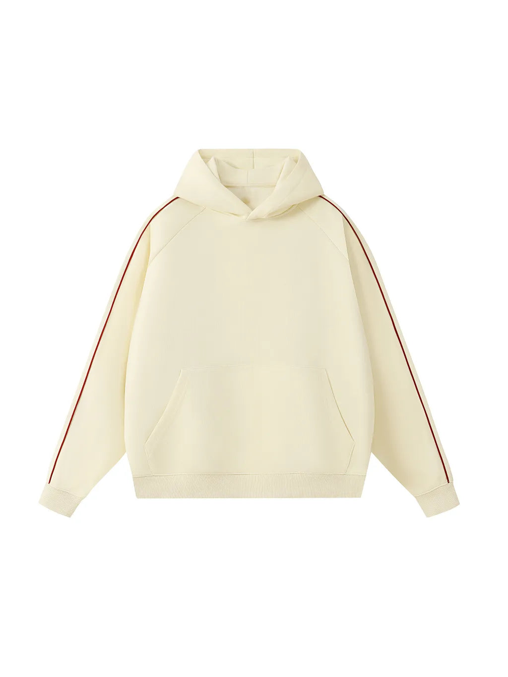 LUXURY TERMINAL - Contrast Piping Raglan Hoodie