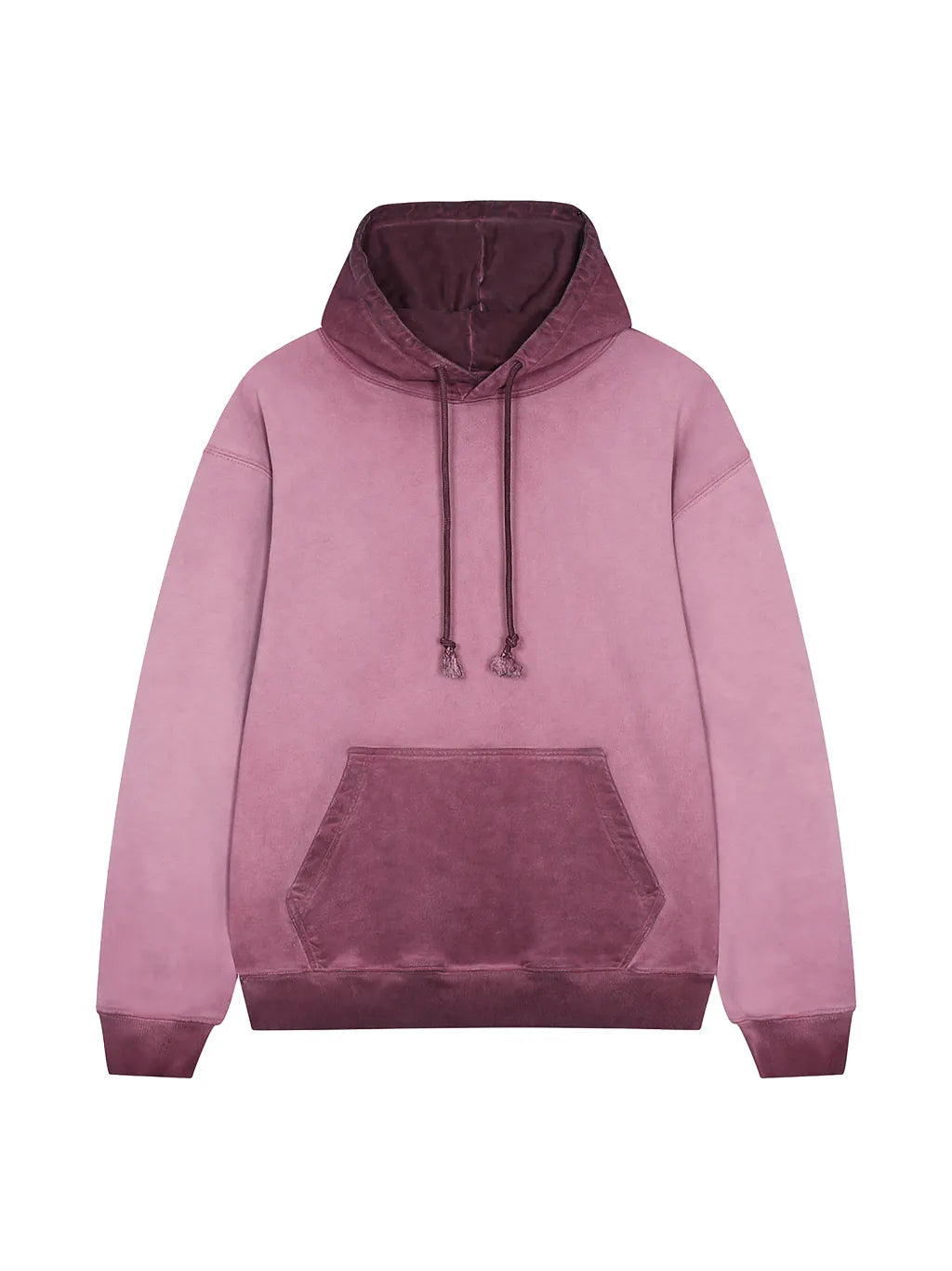 LUXURY TERMINAL - Ombre Stone Washed Colorpointed Hoodie