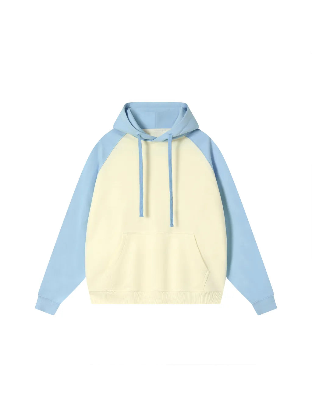 LUXURY TERMINAL - Color-Block Raglan Sleeve Hoodie
