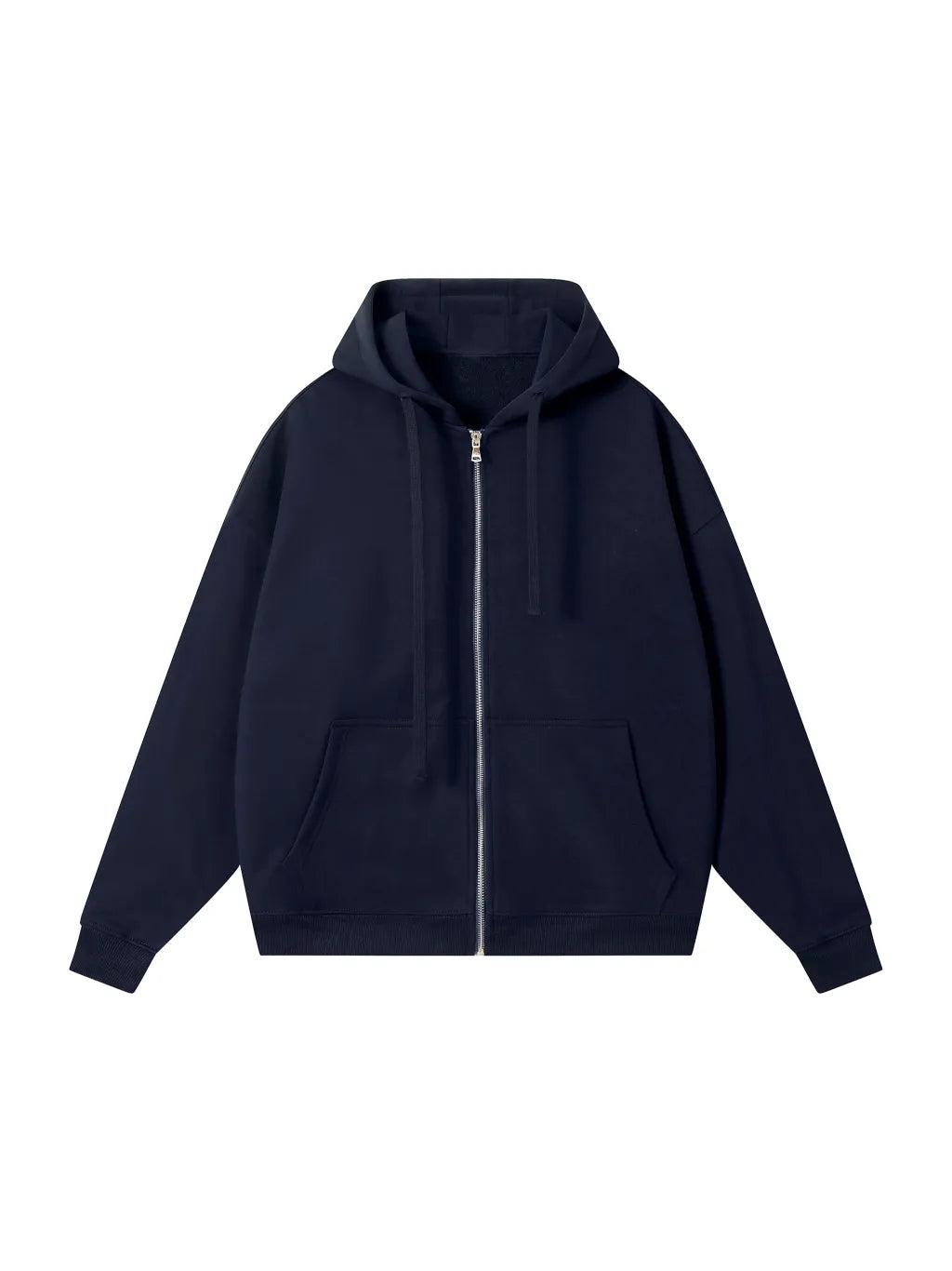 LUXURY TERMINAL - Drop-Shoulder Zip Up Hoodie