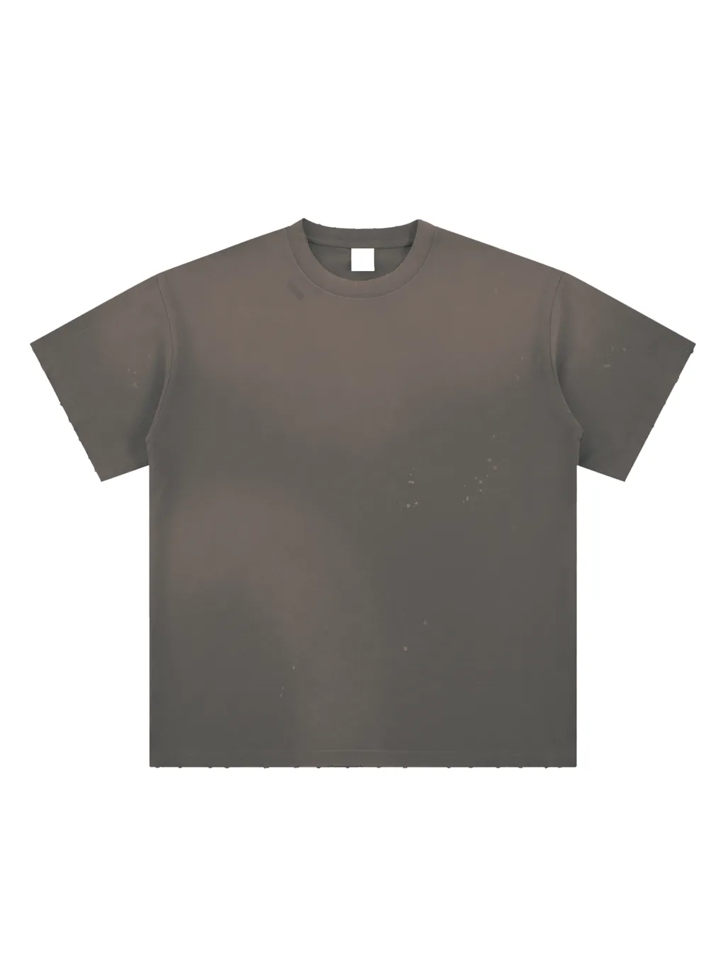 LUXURY TERMINAL -Hand-Frayed Sunfade Paint Splatter T-Shirt