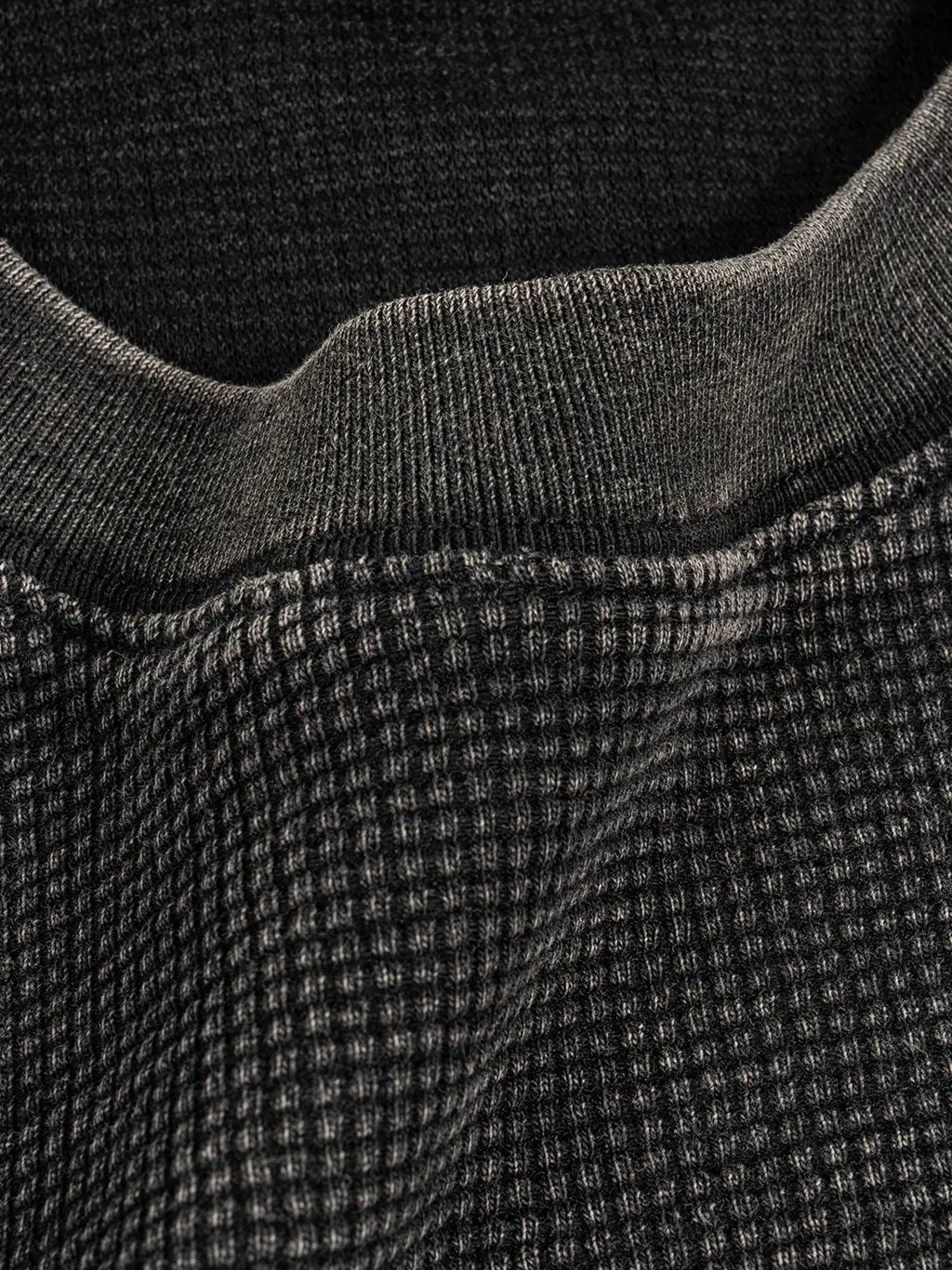 LUXURY TERMINAL - Textured Waffle Washed Boxy T-Shirt