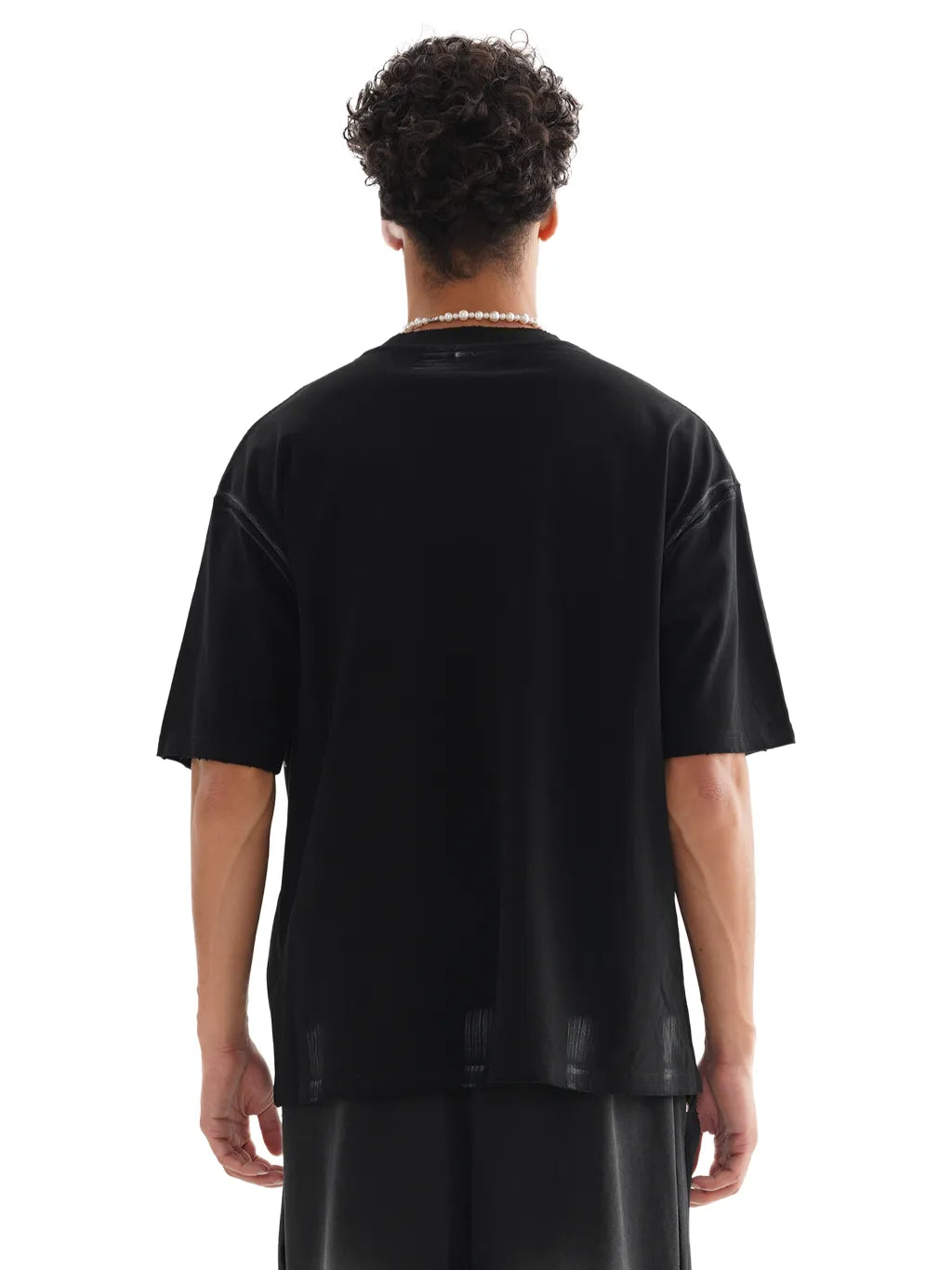 LUXURY TERMINAL - Hand Brushed Cotton T-Shirt
