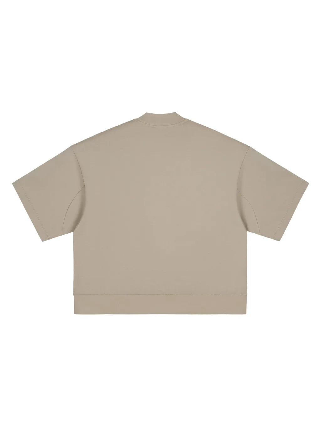 LUXURY TERMINAL - Heavyweight Oversized Mock Neck T-shirt
