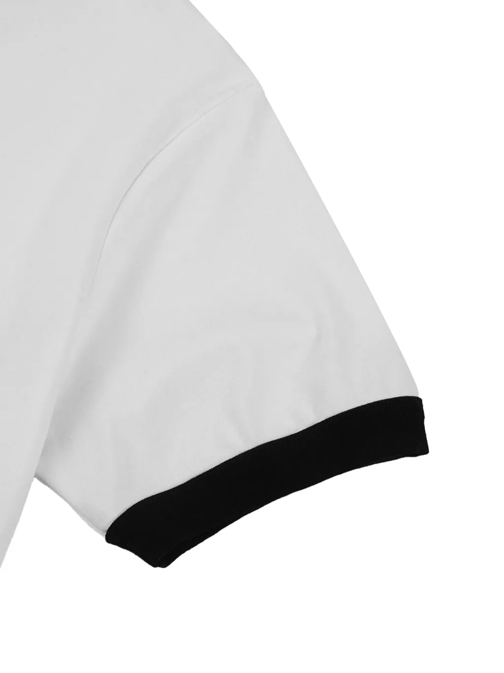 LUXURY TERMINAL - Contrast Edge Ribbed Crewneck T-Shirt
