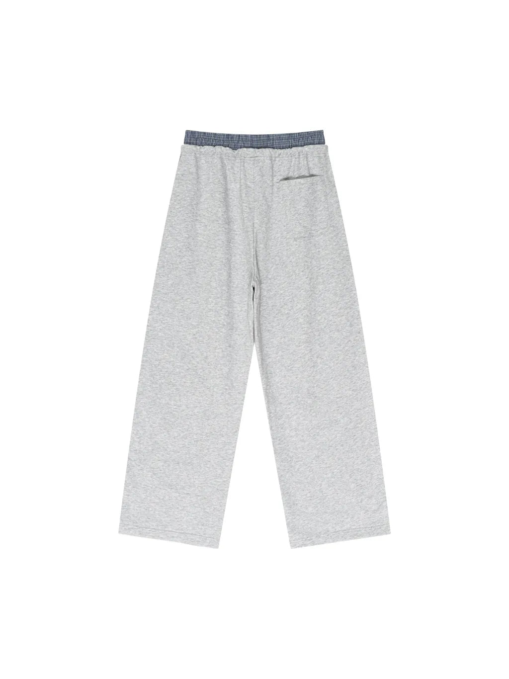 LUXURY TERMINAL - Plaid Contrast Waist Pants