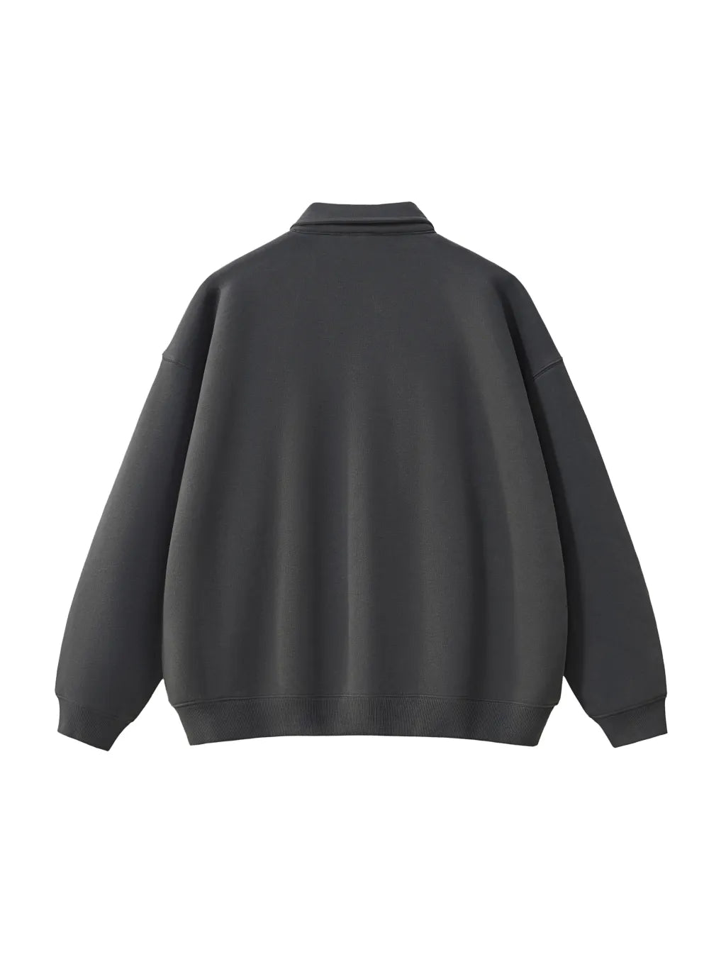 LUXURY TERMINAL - Heavyweight Polo-Collar Sweatshirt
