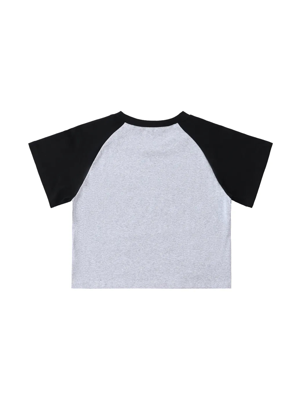 LUXURY TERMINAL - Color-Blocked Raglan Sleeve Crop Top