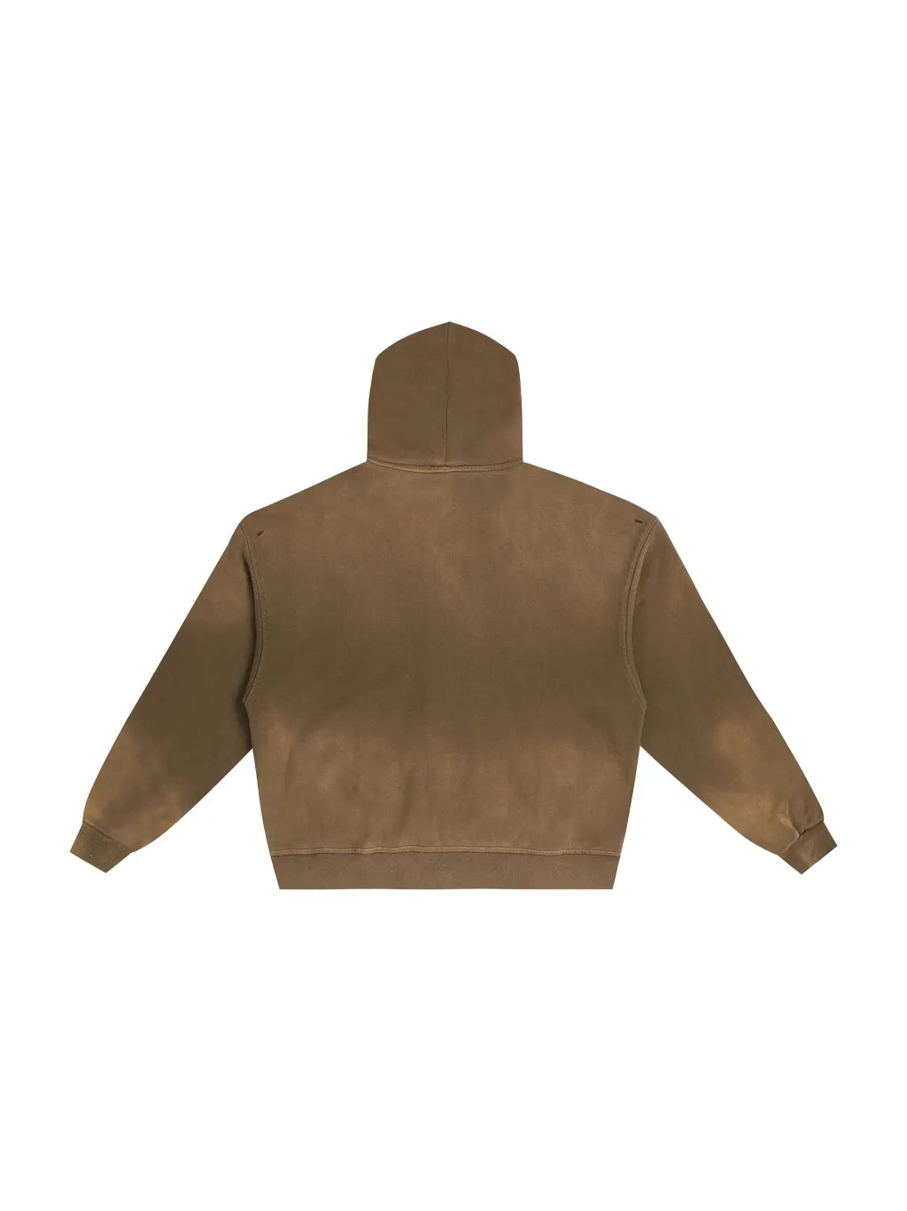 LUXURY TERMINAL - Hand-Frayed Sunfade Zip Hoodie