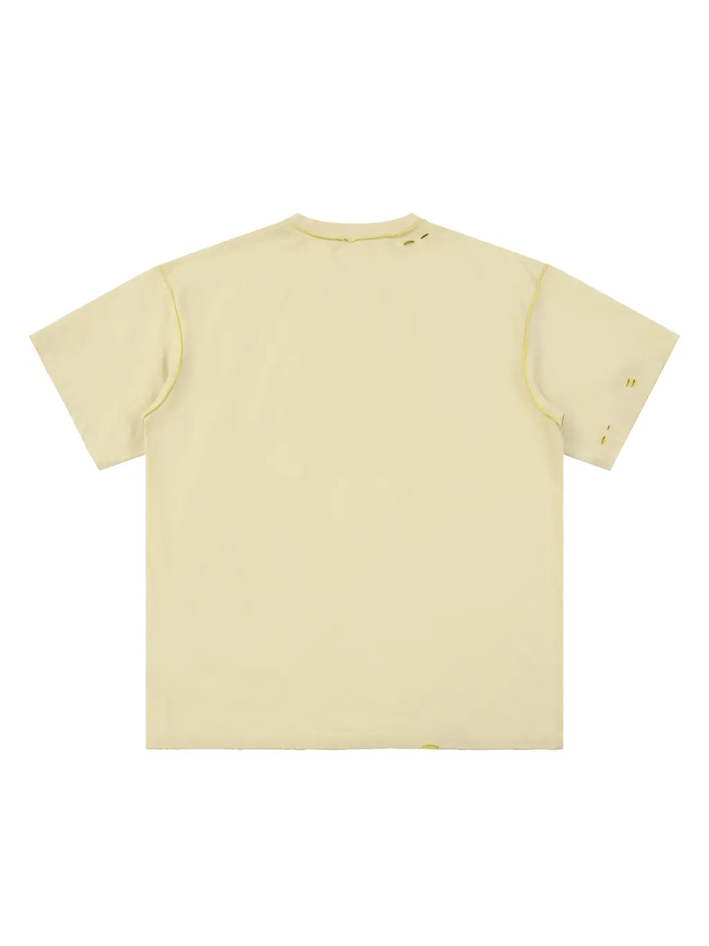 LUXURY TERMINAL - Hand-frayed Reversible T-shirt