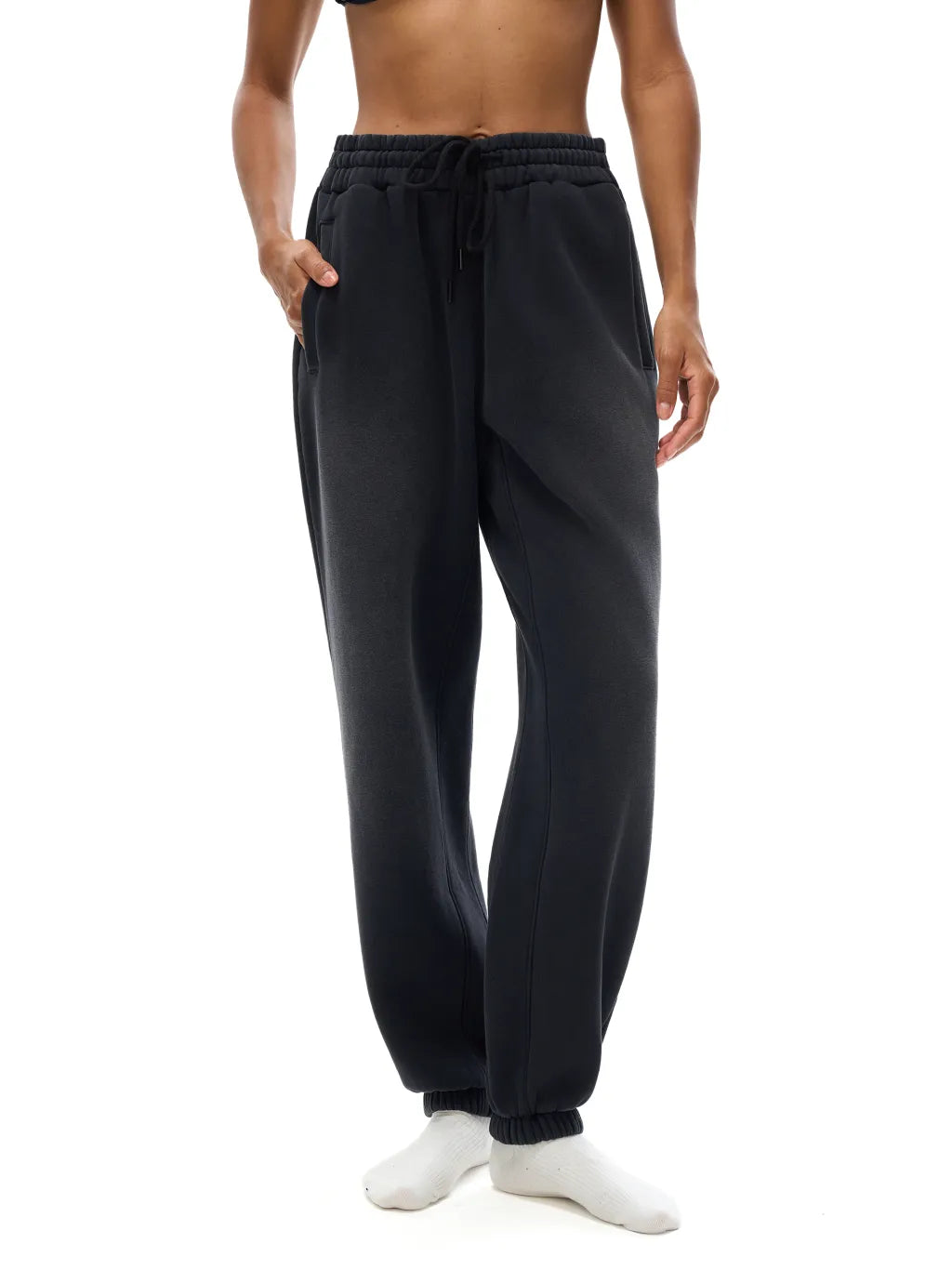 LUXURY TERMINAL - Vintage Washed Fleece Jogger Sweatpants
