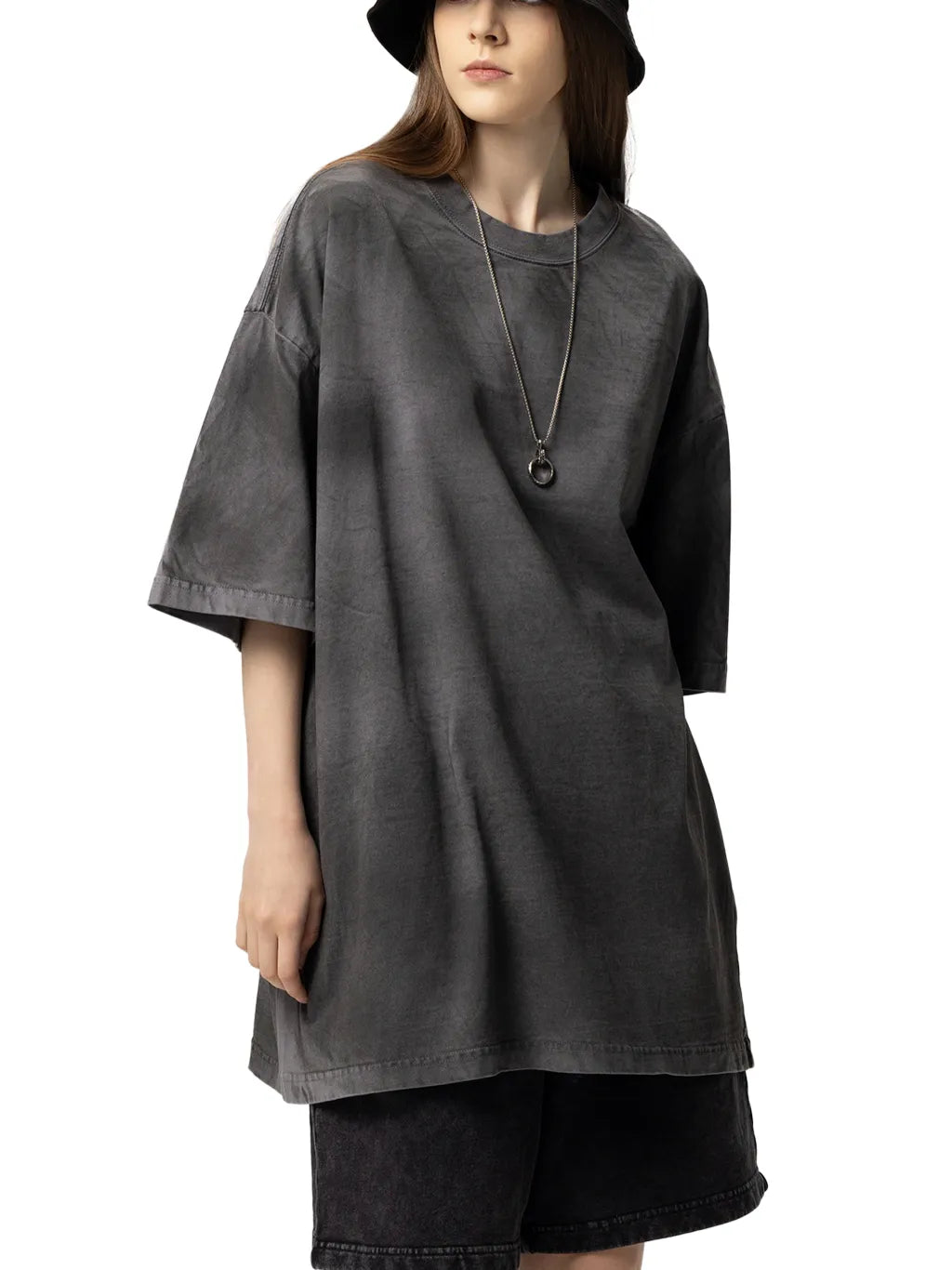 LUXURY TERMINAL - Dirty Washed Loose T-Shirt
