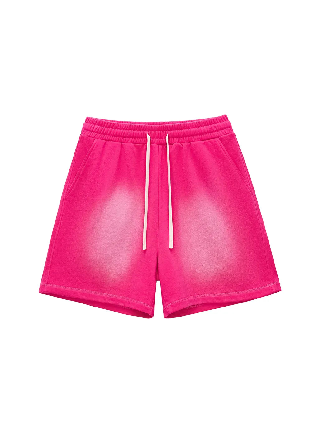 LUXURY TERMINAL - Sun Fade Raw Edge Cotton Shorts