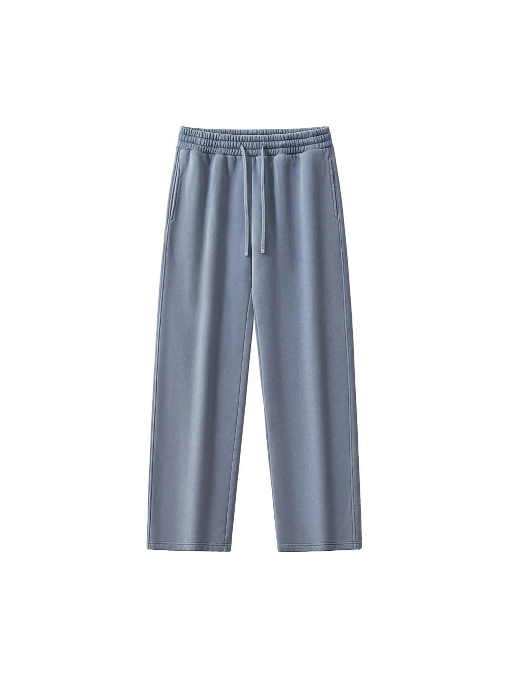 LUXURY TERMINAL - Frayed Enzyme Washed Fleece Sweatpants
