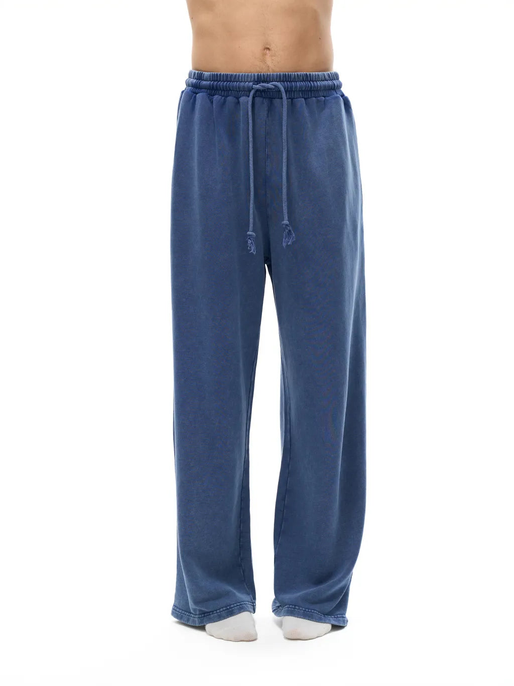 LUXURY TERMINAL - Snow Washed Straight Leg Pants