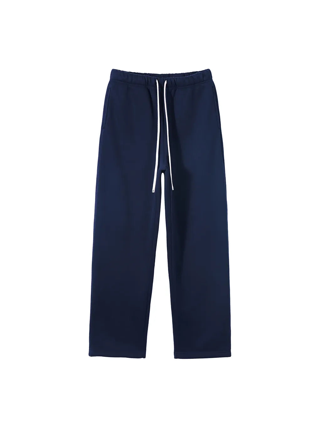 LUXURY TERMINAL - Unisex Solid Color Fleece Straight Leg Pants