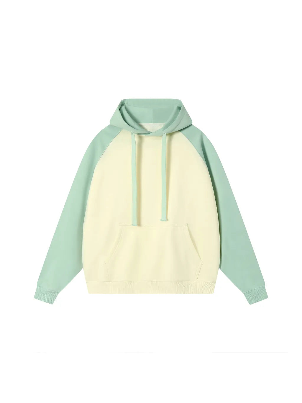 LUXURY TERMINAL - Color-Block Raglan Sleeve Hoodie