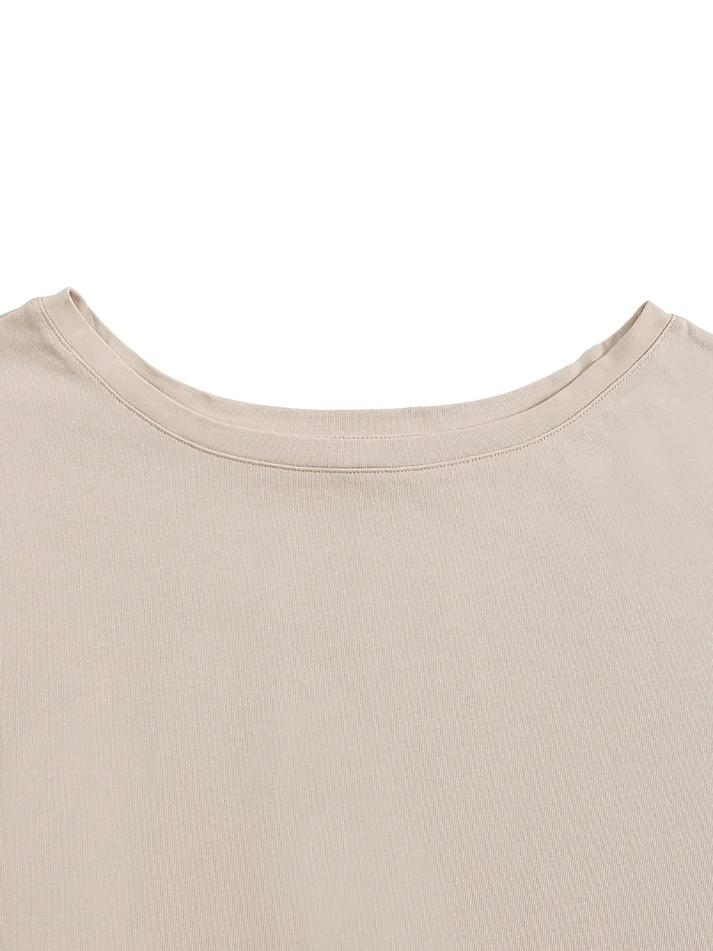 LUXURY TERMINAL - Asymmetric Shoulder Oversized Cotton T-Shirt