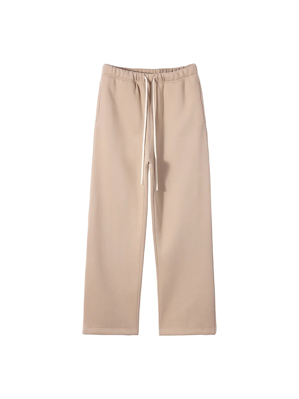 LUXURY TERMINAL - Unisex Solid Color Fleece Straight Leg Pants